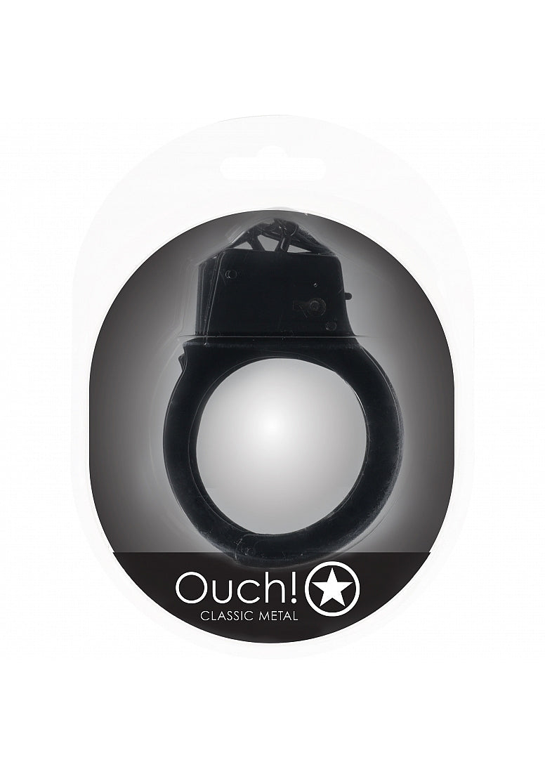 Ouch Classic Metal Cuffs-Black