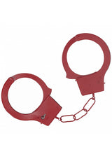 Ouch Classic Metal Cuffs-Red