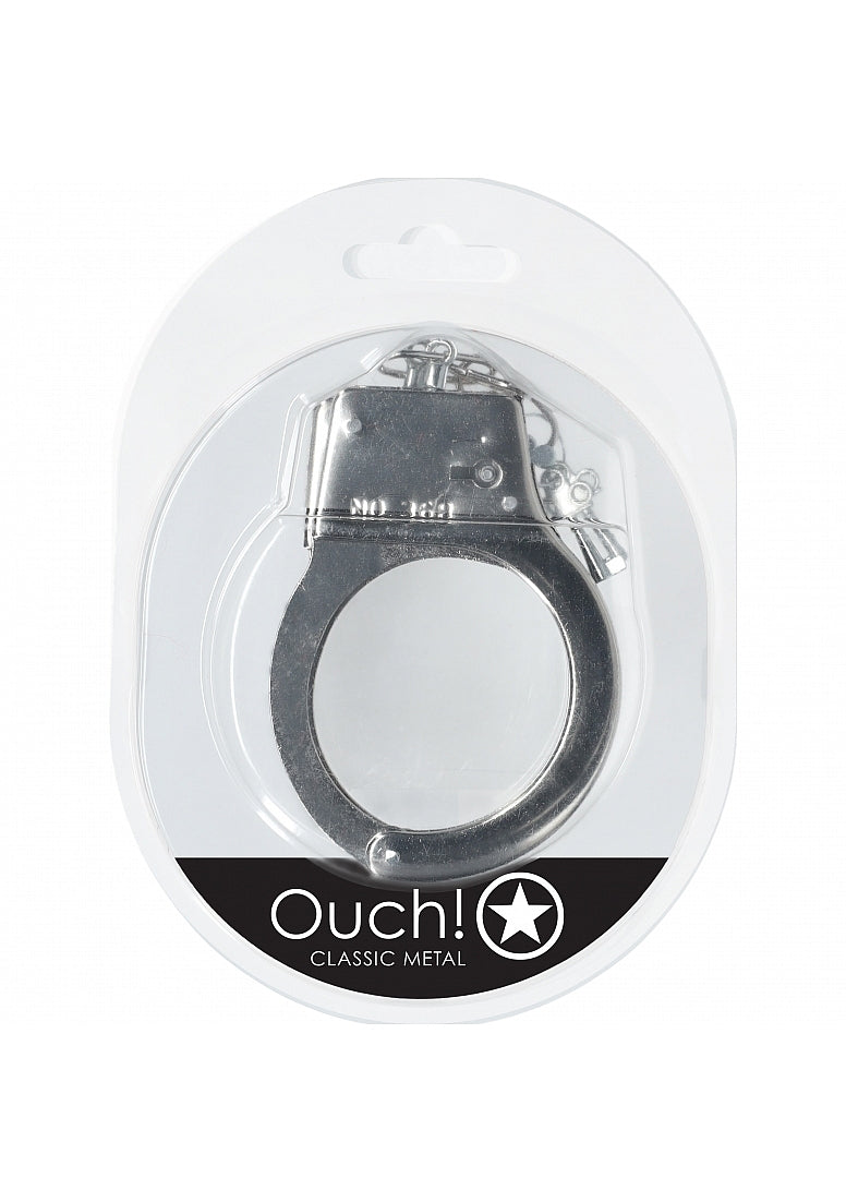 Ouch Classic Metal Cuffs-Silver