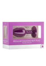 Ouch Diamond Butt Plug-Purple