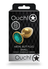 Round Gem Plug Gold-Small