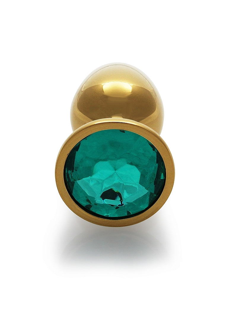 Round Gem Plug Gold-Small