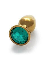 Round Gem Plug Gold-Small
