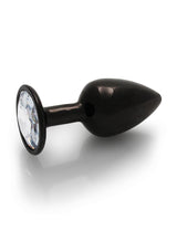 Round Gem Plug Black-Small