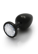 Round Gem Plug Black-Large