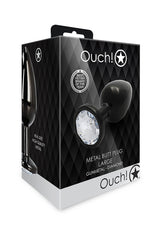 Round Gem Plug Black-Large