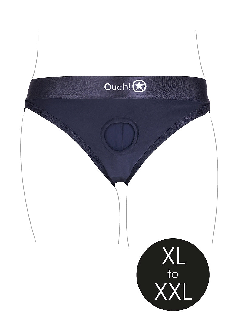 Ouch Vibrating Strap On Hipster - XL/XXL