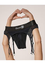 Ouch Vibrating Strap On Thong - MD/LG