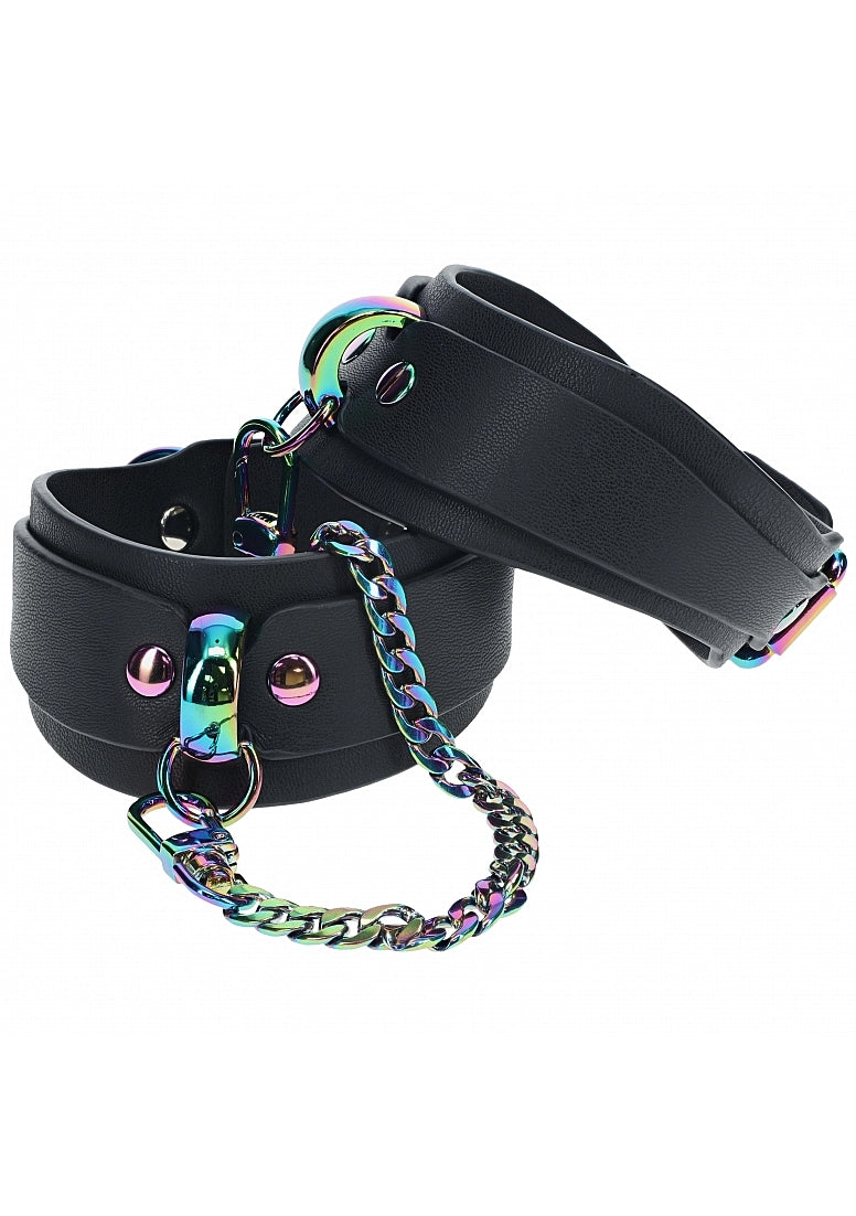 Ouch Venice Leg Cuffs-Rainbow