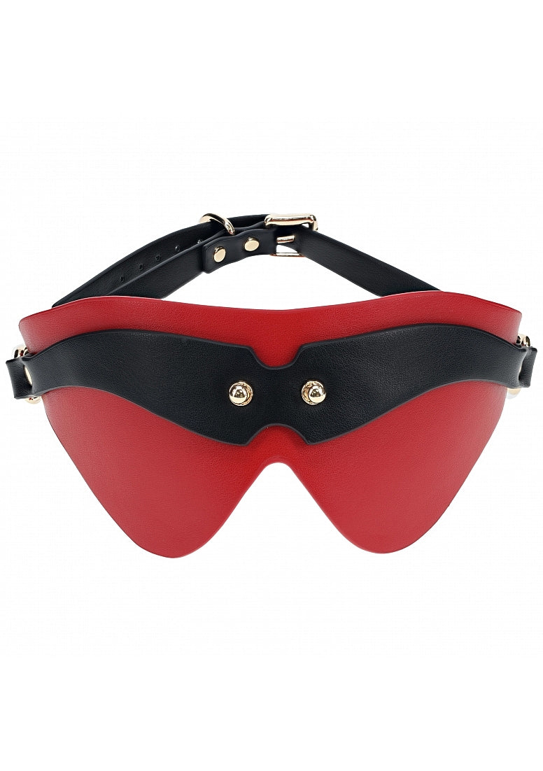 Ouch Milan Blindfold-Black/Red
