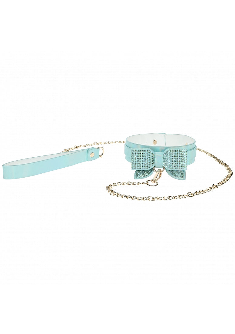 Ouch Paris Collar/Leash-Blue