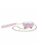 OUCH Paris Collar with Leash-Pink