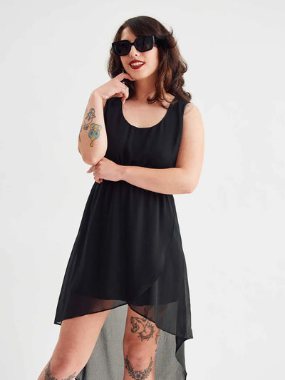 Sourpuss Renee Dress Black-Medium