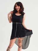 Sourpuss Renee Dress Black-Medium