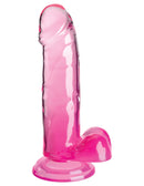 King Cock Clear 7" with Balls-Pink
