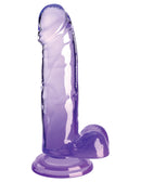 King Cock Clear 7" with Balls-Purple