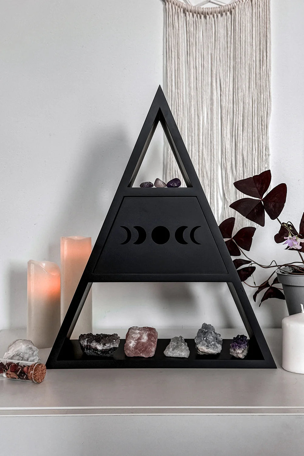 Pyramid Wall Shelf