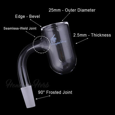 Honeybee Herb (B) Bevel Deep Bowl Banger
