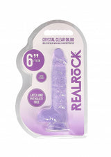 RealRock Dildo with Balls - Purple 6"