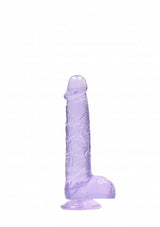 RealRock Dildo with Balls - Purple 6"