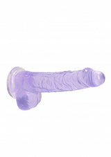 RealRock Dildo with Balls - Purple 6"