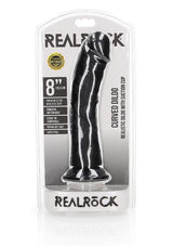 RealRock Curved Dong - Black 8"