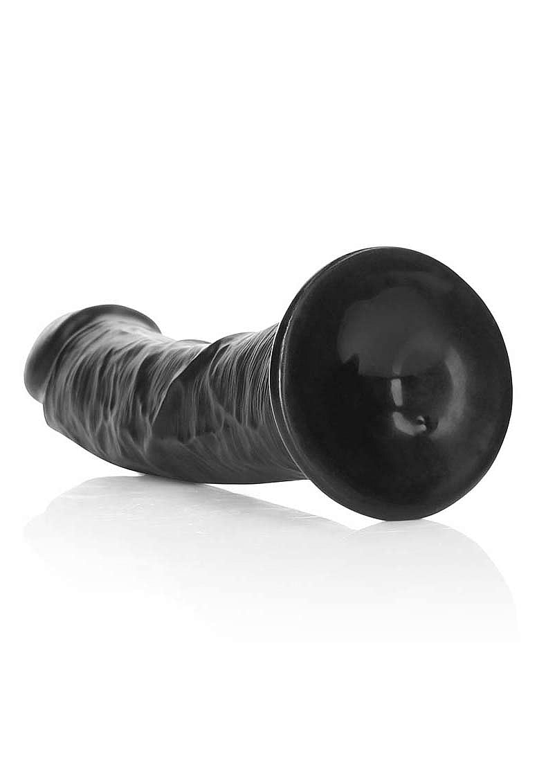 RealRock Curved Dong - Black 8"