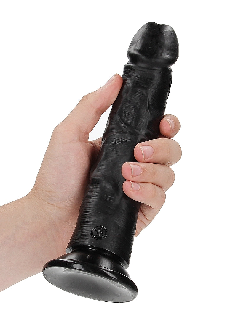 RealRock Curved Dong - Black 8"