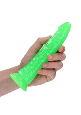 RealRock Glow In The Dark Dildo - Green 7"