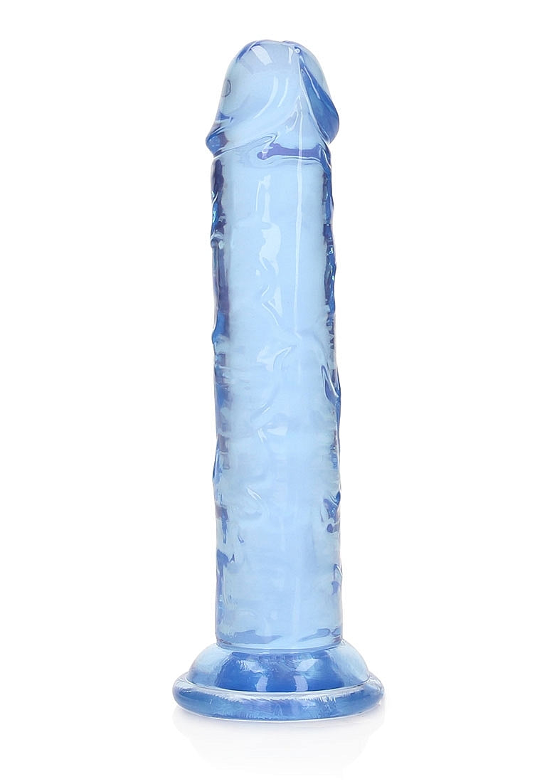 RealRock Straight Dildo - Blue 6"