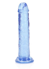 RealRock Straight Dildo - Blue 6"