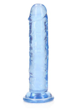 RealRock Straight Dildo - Blue 6"