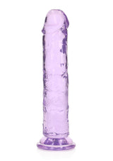 RealRock Straight Dildo - Purple 7"