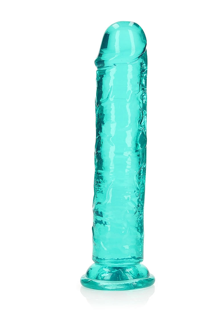 RealRock Straight Dildo - Turquoise 8"