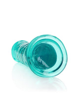 RealRock Straight Dildo - Turquoise 8"