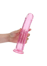 RealRock Straight Dildo - Pink 9"