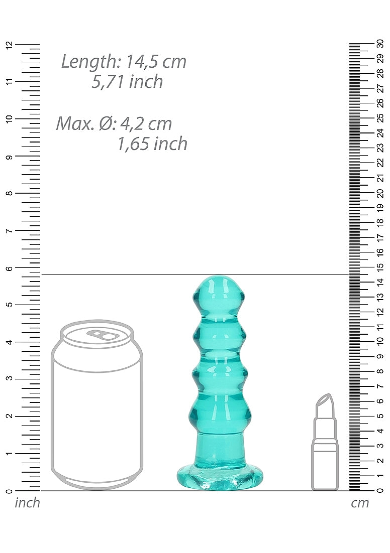 RealRock Curvy Dildo - 5.5" Turquoise
