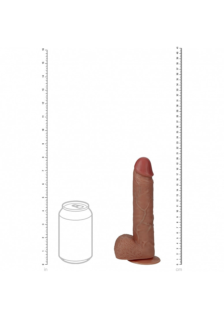 RealRock Rotating Cock with Balls 8"