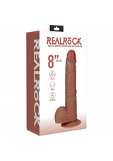 RealRock Rotating Cock with Balls 8"