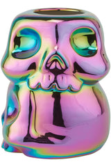 Rainbow Skulls Vase
