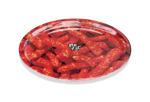 Be Lit Round Tray - Red Hot