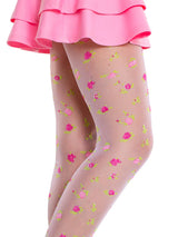 Rosette Sheer Tights- One Size