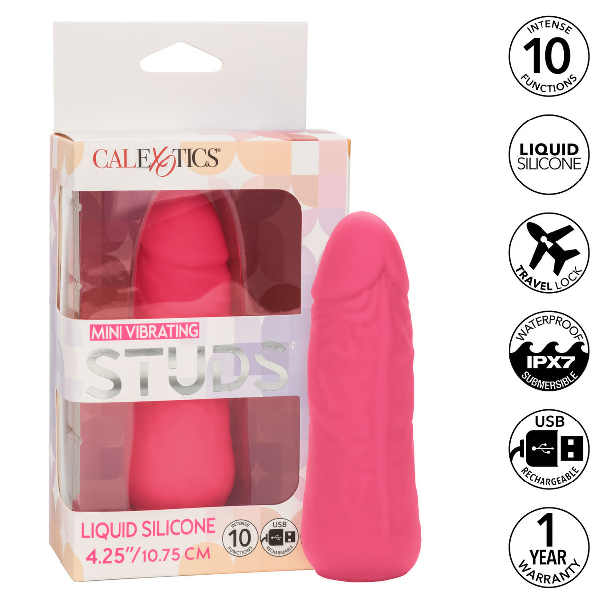 Mini Vibrating STUDS Pink