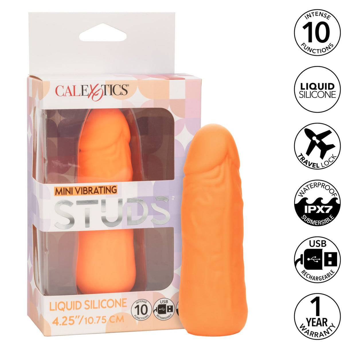 Mini Vibrating STUDS Orange
