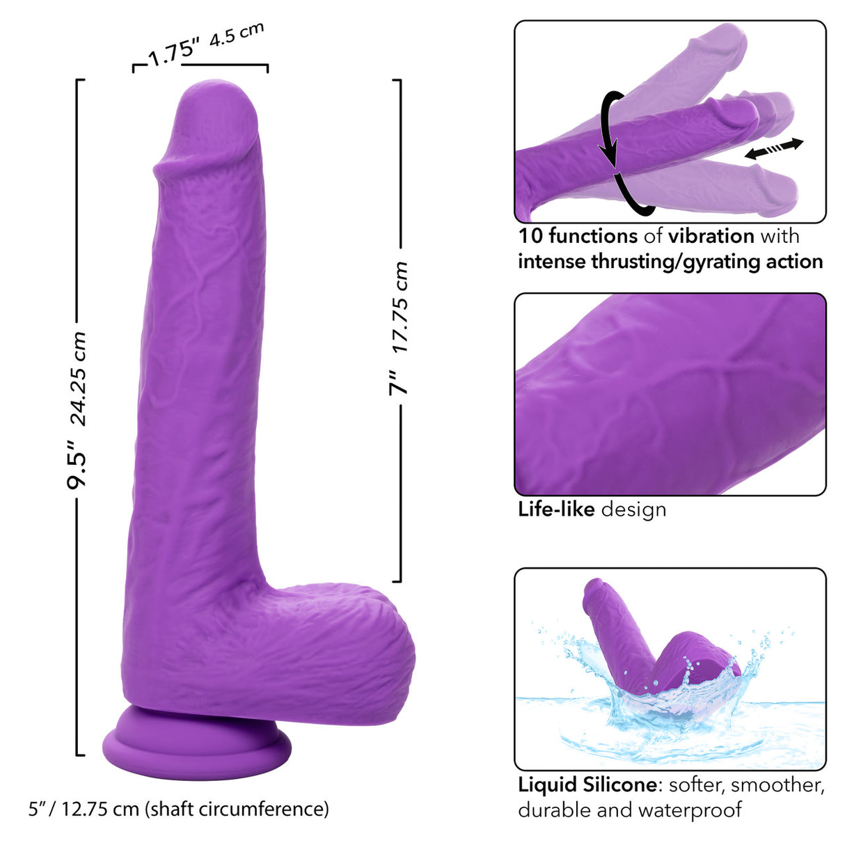STUDS Gyrating & Thrusting 7"-Purple