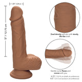 Silicone Stud Dual Density - Brown 5"