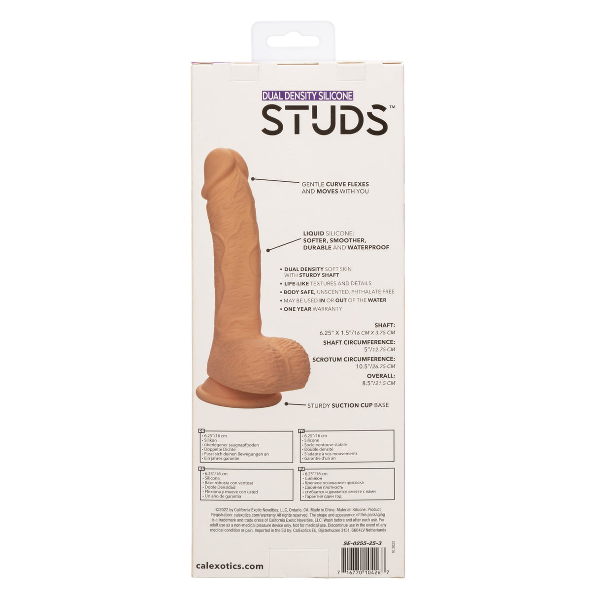 Silicone Stud Dual Density - Ivory 6.25"