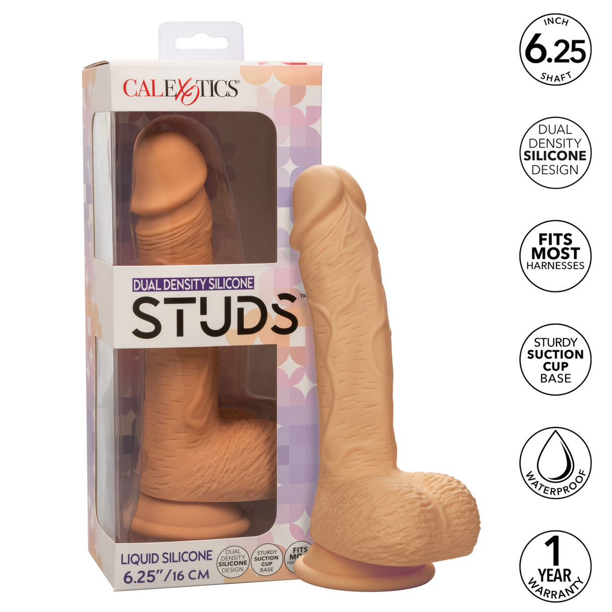 Silicone Stud Dual Density - Ivory 6.25"
