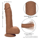 Silicone Stud Dual Density - Brown 6.25"