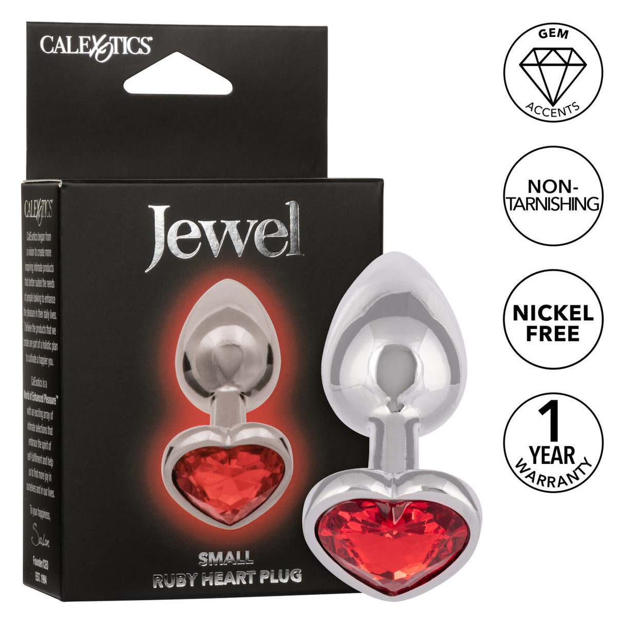 Jewel Plugs Small-Ruby
